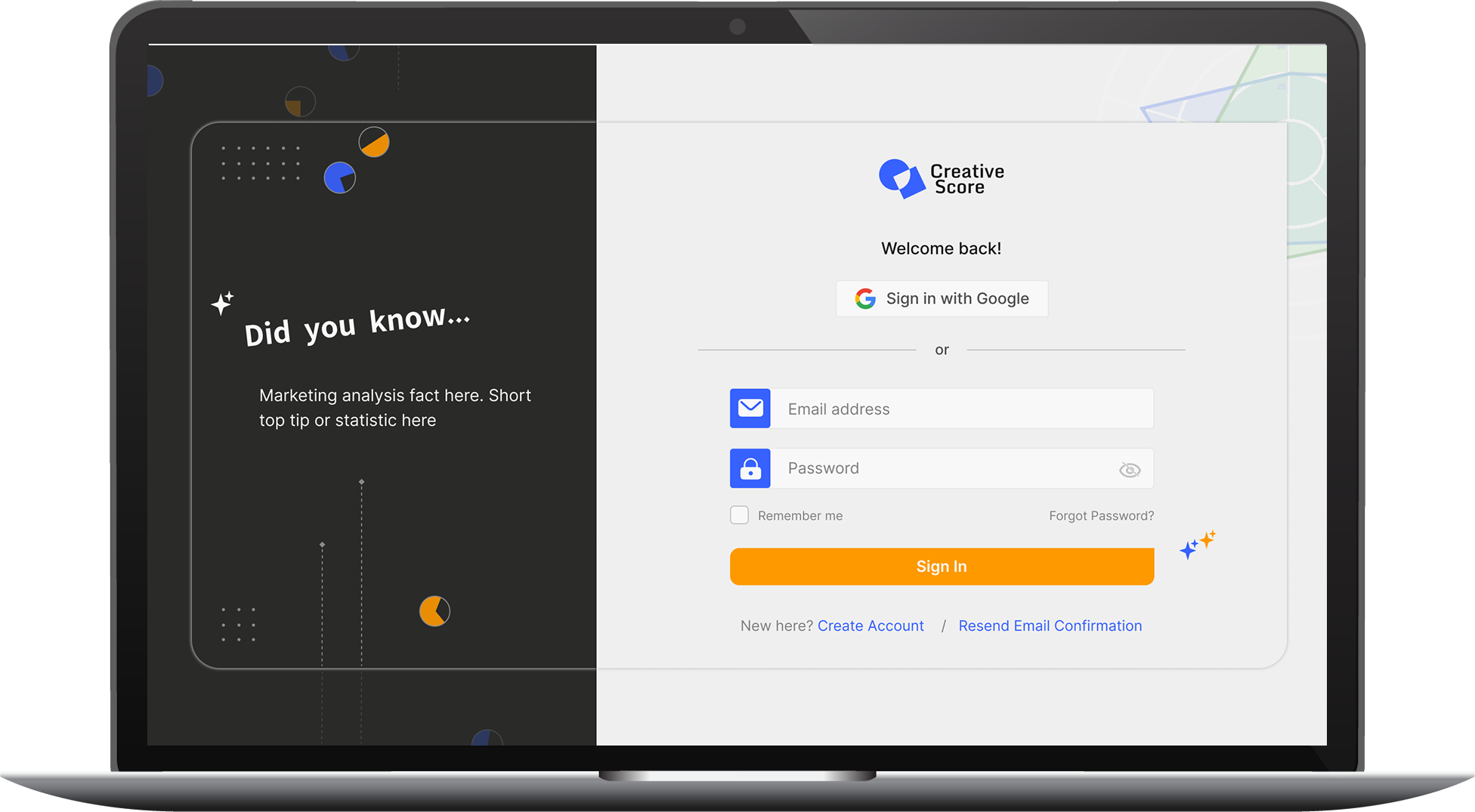 Creative Score Sign Up {age Design