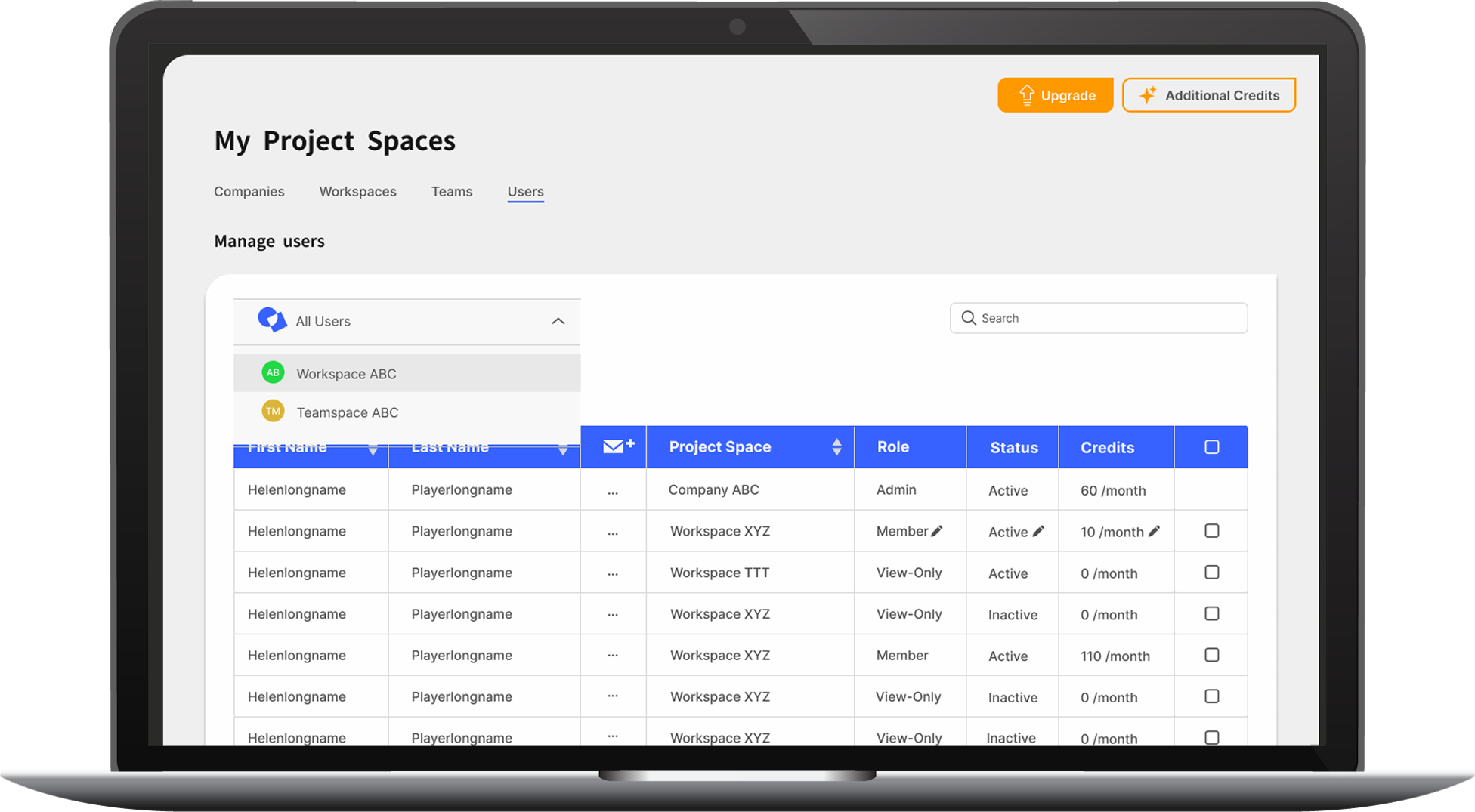 Creatove Score Admin Panel Design